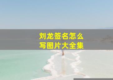 刘龙签名怎么写图片大全集