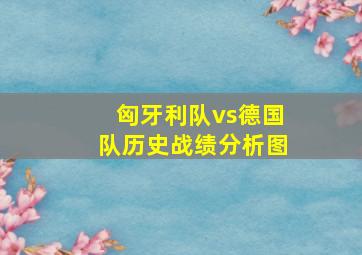 匈牙利队vs德国队历史战绩分析图