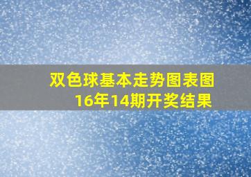 双色球基本走势图表图16年14期开奖结果