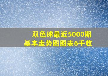 双色球最近5000期基本走势图图表6千收