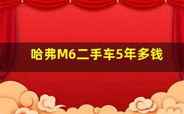 哈弗M6二手车5年多钱