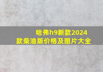 哈弗h9新款2024款柴油版价格及图片大全