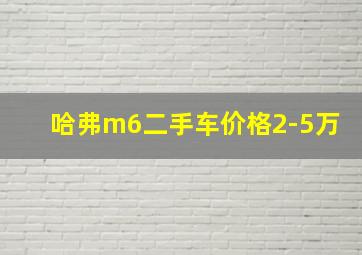 哈弗m6二手车价格2-5万