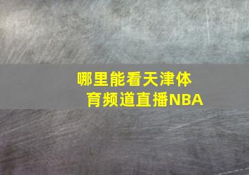 哪里能看天津体育频道直播NBA