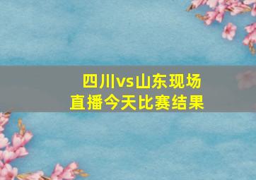 四川vs山东现场直播今天比赛结果