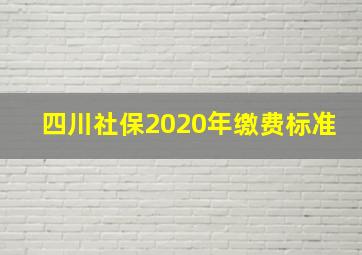 四川社保2020年缴费标准