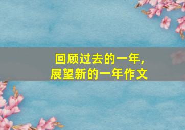 回顾过去的一年,展望新的一年作文