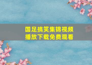 国足搞笑集锦视频播放下载免费观看