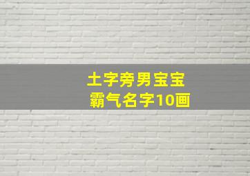 土字旁男宝宝霸气名字10画