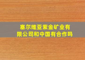 塞尔维亚紫金矿业有限公司和中国有合作吗