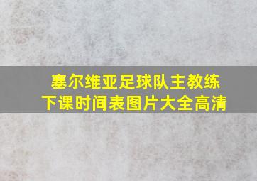 塞尔维亚足球队主教练下课时间表图片大全高清