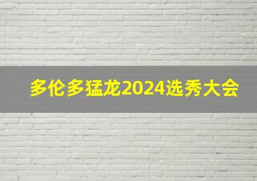 多伦多猛龙2024选秀大会