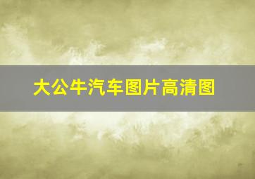 大公牛汽车图片高清图