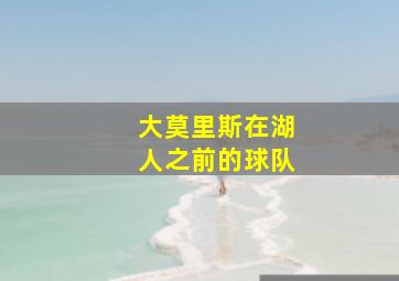 大莫里斯在湖人之前的球队