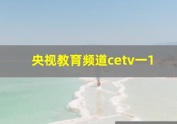 央视教育频道cetv一1