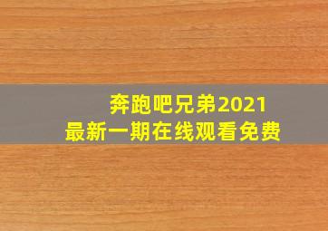 奔跑吧兄弟2021最新一期在线观看免费