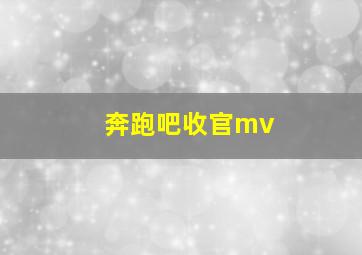 奔跑吧收官mv