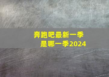 奔跑吧最新一季是哪一季2024