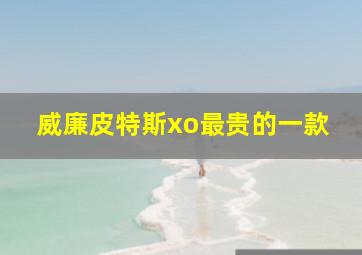 威廉皮特斯xo最贵的一款