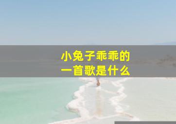 小兔子乖乖的一首歌是什么