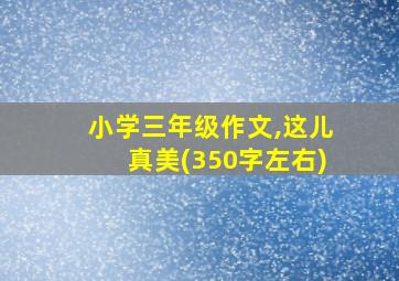 小学三年级作文,这儿真美(350字左右)