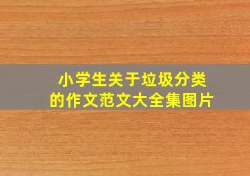 小学生关于垃圾分类的作文范文大全集图片