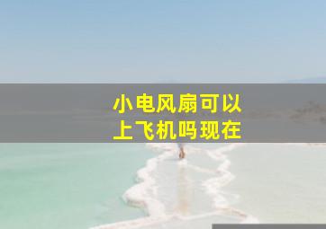 小电风扇可以上飞机吗现在