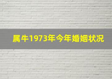 属牛1973年今年婚姻状况