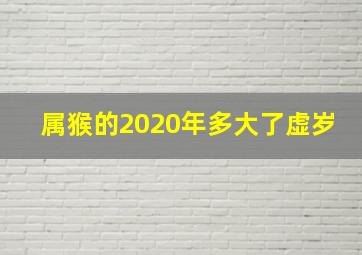 属猴的2020年多大了虚岁