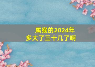 属猴的2024年多大了三十几了啊