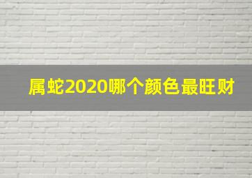 属蛇2020哪个颜色最旺财