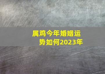 属鸡今年婚姻运势如何2023年