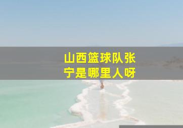 山西篮球队张宁是哪里人呀