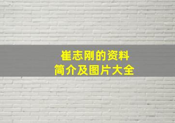 崔志刚的资料简介及图片大全