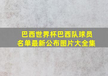 巴西世界杯巴西队球员名单最新公布图片大全集