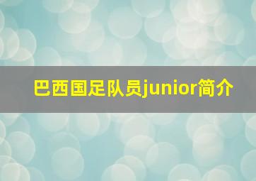 巴西国足队员junior简介