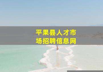 平果县人才市场招聘信息网