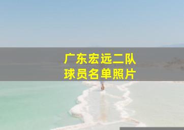 广东宏远二队球员名单照片