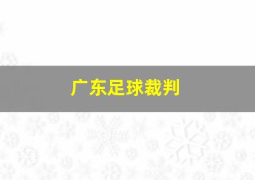 广东足球裁判