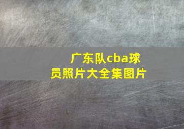 广东队cba球员照片大全集图片