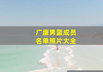 广厦男篮成员名单照片大全