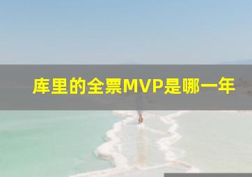 库里的全票MVP是哪一年