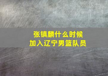 张镇麟什么时候加入辽宁男篮队员