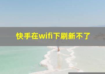 快手在wifi下刷新不了