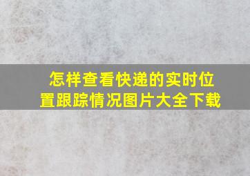 怎样查看快递的实时位置跟踪情况图片大全下载