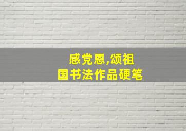 感党恩,颂祖国书法作品硬笔