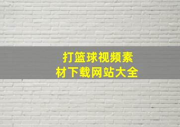 打篮球视频素材下载网站大全