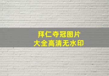 拜仁夺冠图片大全高清无水印