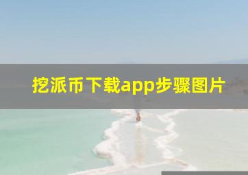 挖派币下载app步骤图片