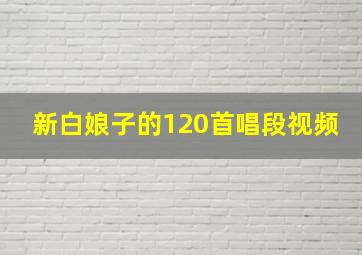 新白娘子的120首唱段视频